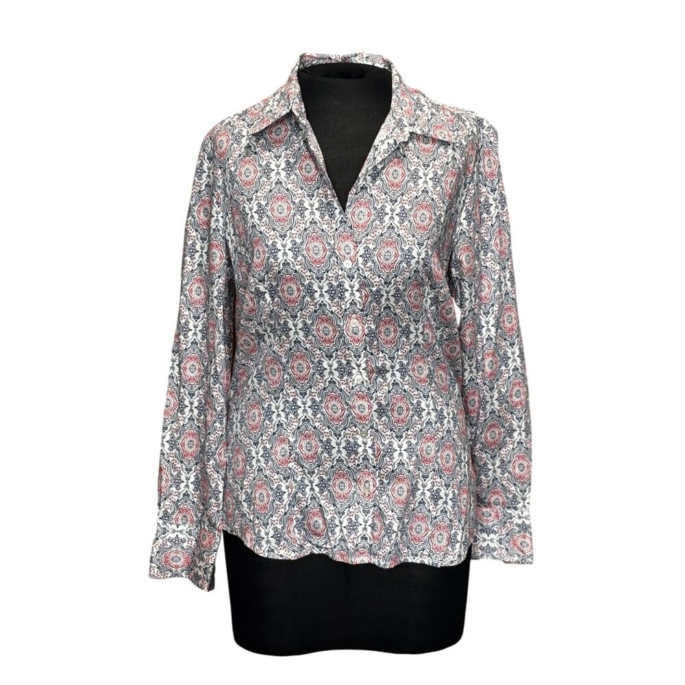 Tommy Hilfiger Womens M Button-Up Long Sleeve Shirt - Picture 1 of 10
